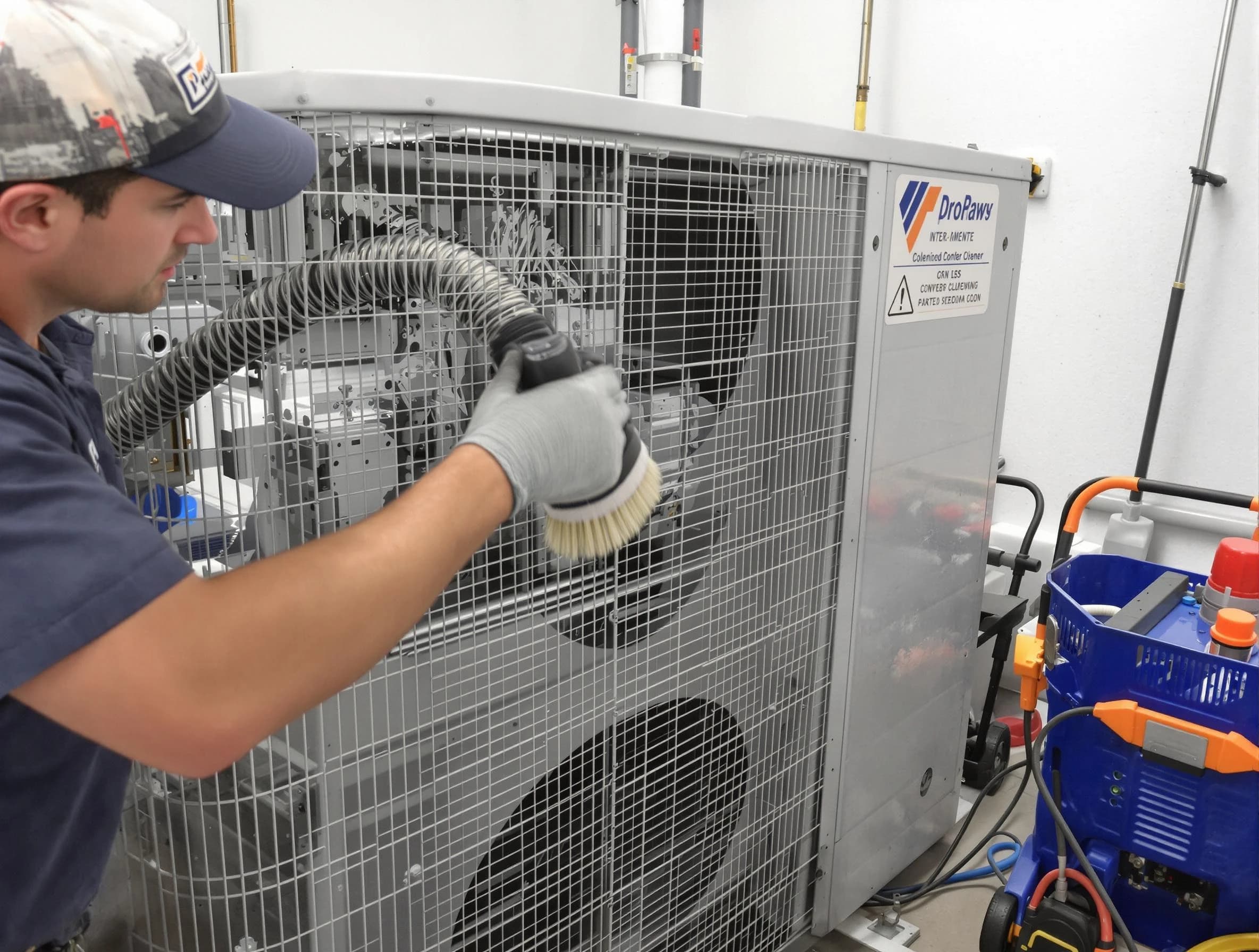 Union City Air Duct Cleaning specialist performing precision AC coil cleaning for improved system performance in Union City