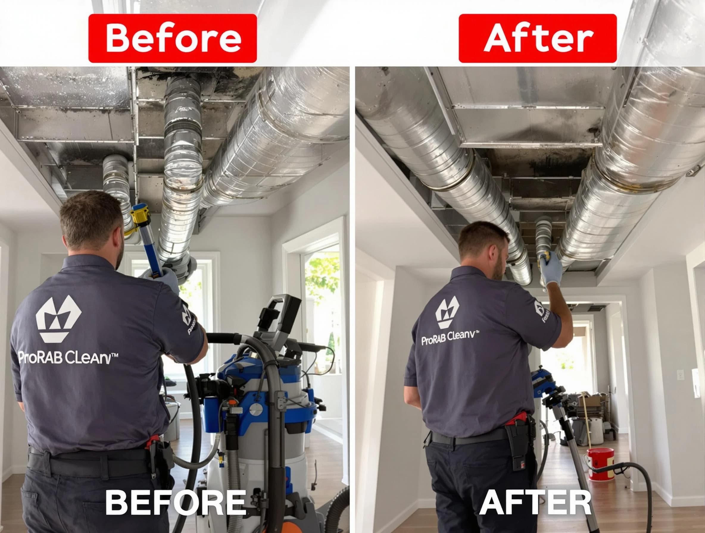Union City Air Duct Cleaning expert performing thorough residential duct cleaning in a Union City home