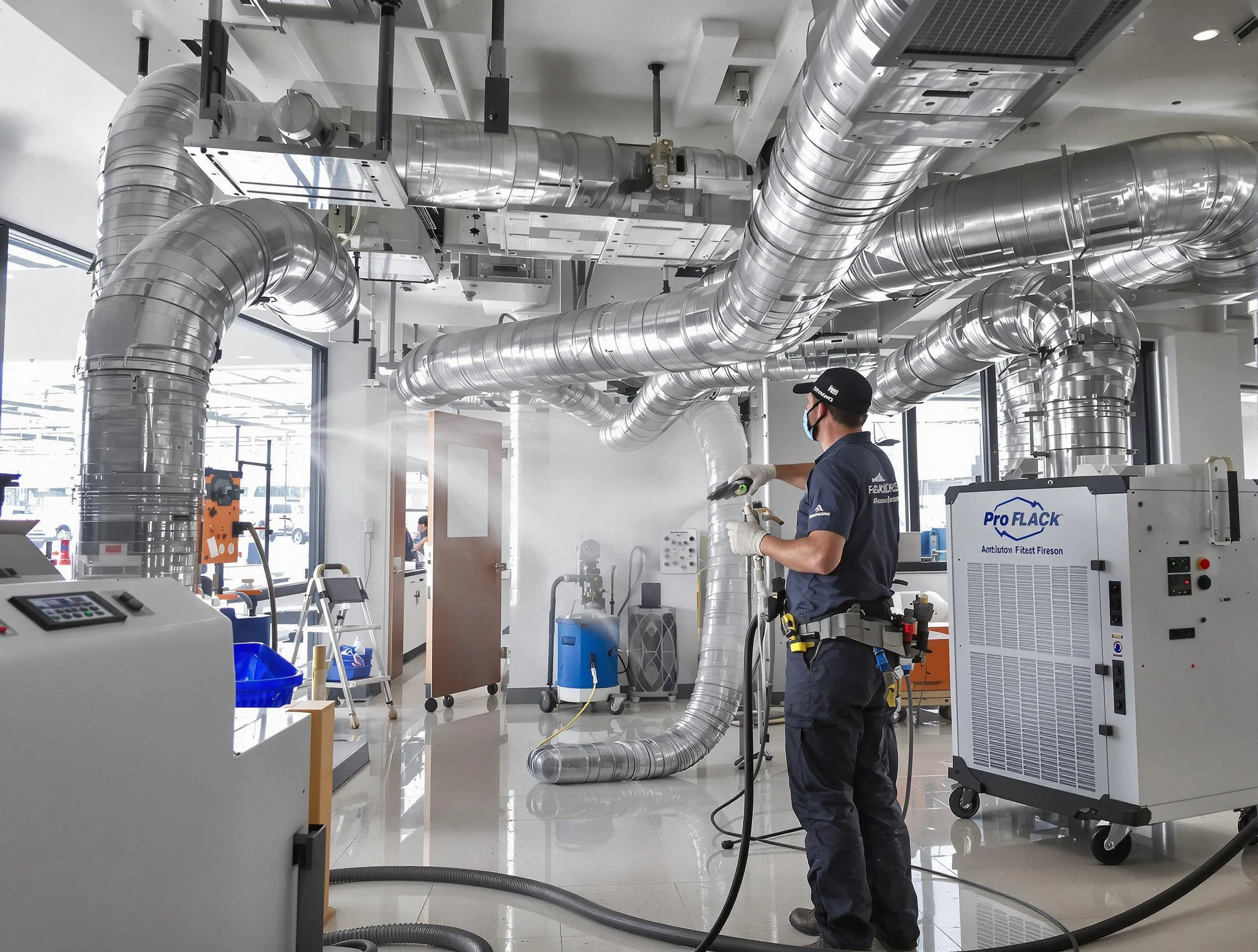 Negative Pressure Air Duct Cleaning in Union City