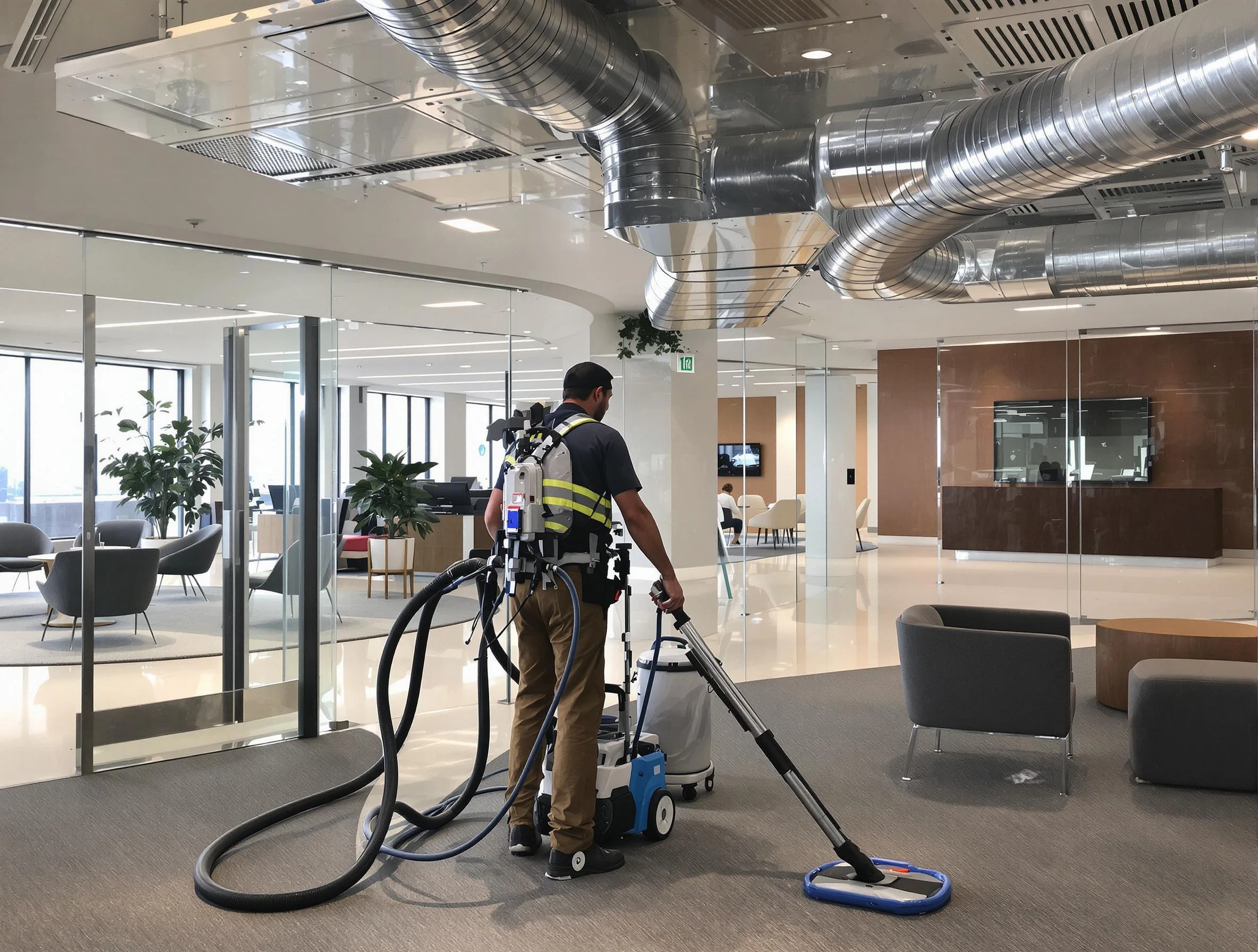Commercial duct cleaning service by Union City Air Duct Cleaning in Union City
