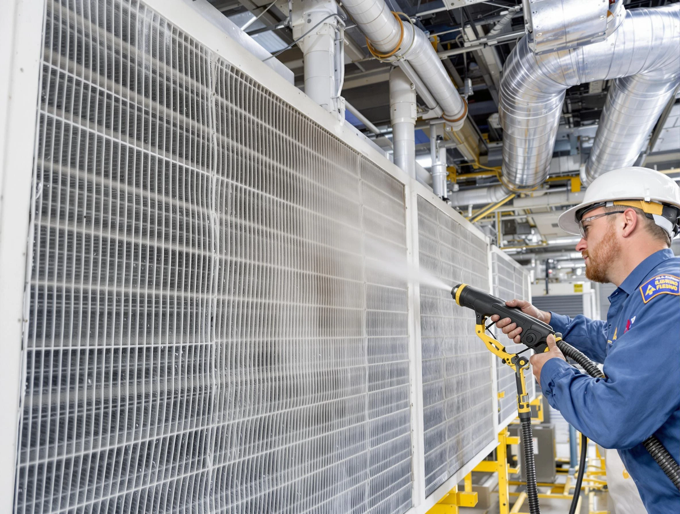 Professional commercial coil cleaning by Union City Air Duct Cleaning in Union City